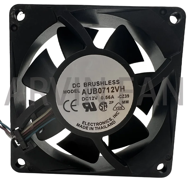 

New AUB0712VH 70x70x25mm 70mm Fan 7cm DC12V 0.56A 4pin Speed Control Pwm High Air Volume Cooling Fan For Server Chassis CPU