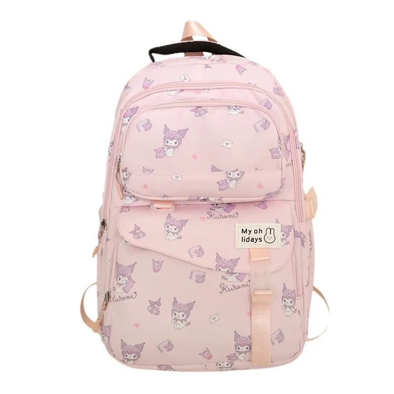 

New Kuromi Backpack Cute Fashion Cartoon Backpack Primary and Secondary School Students Large Capacity School Bag Women