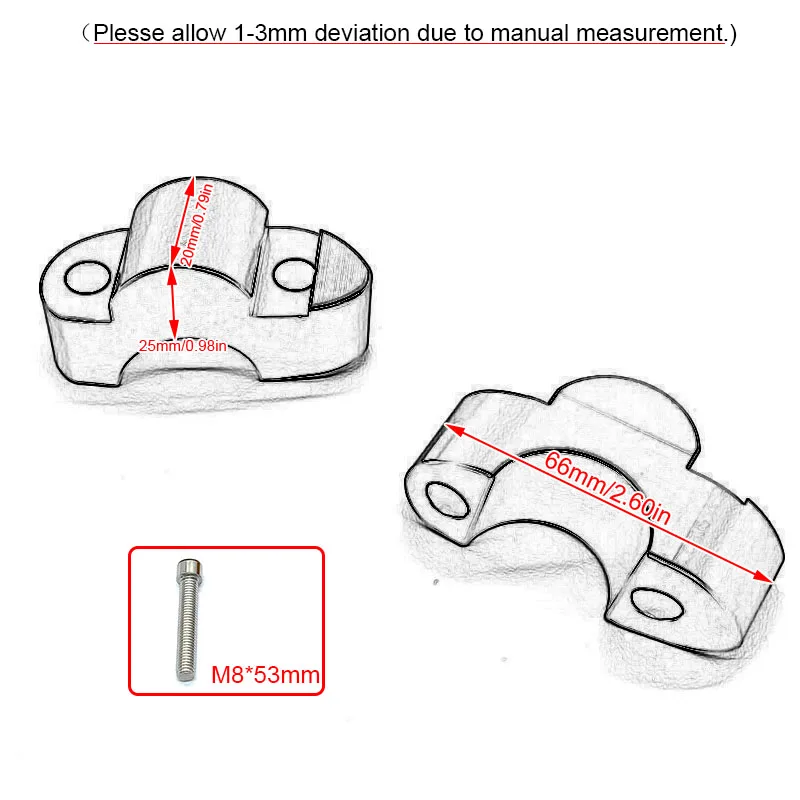 Fit For Suzuki GSX S GSX-S 1000 S1000 F 2015- GSXS1000GT S1000GT Aluminum Handlebar Mount Raiser Up 20mm Increase Higher Kit