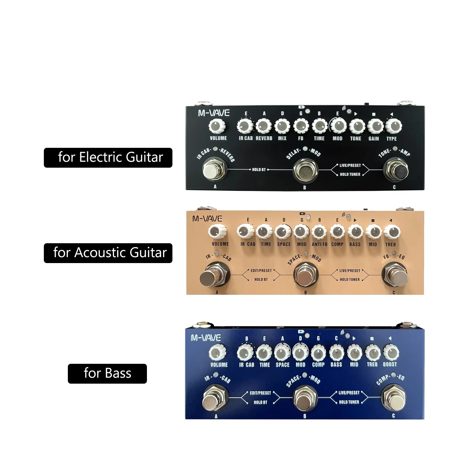 【ほぼ未使用】M-VAVE ANNBLACK BOX Neural NAM対応 M-VAVEブラックボックスギターとベース、アンプモデラー、マルチ