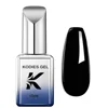 KODIES GEL Pure Black Gel Nail Polish 15ML Semi Permanent UV/LED Glitter Shimmer Manicure Esmalte Nail Gel Lacquer Soak Off Lak 5