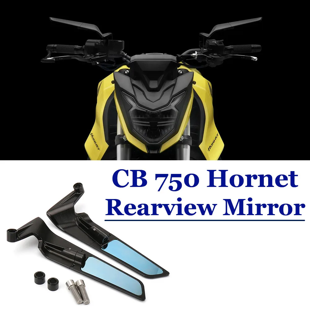 

CB 750 Hornet Accessories Motorcycle Wing Mirrors For Honda CB750 Hornet 2023- Adjustable Rotating NEW Rearview Side Mirror