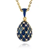 YAFFIL Enamel Handmade Easter Egg Necklace for Women Charm Crystal Rhinestone Mesh Pendant High Quality Holiday Gift 2025 3