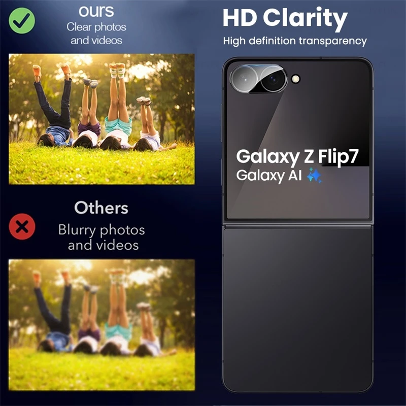 3D Curved Tempered Glass Camera Protector for Samsung Galaxy Z Flip