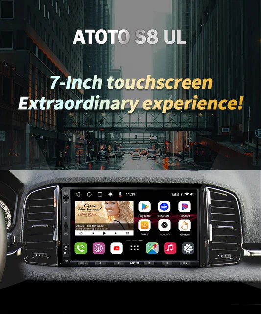 Atoto S8 Ul Car Radio 2 Din Android Bluetooth Carplay 4g+64g 7 