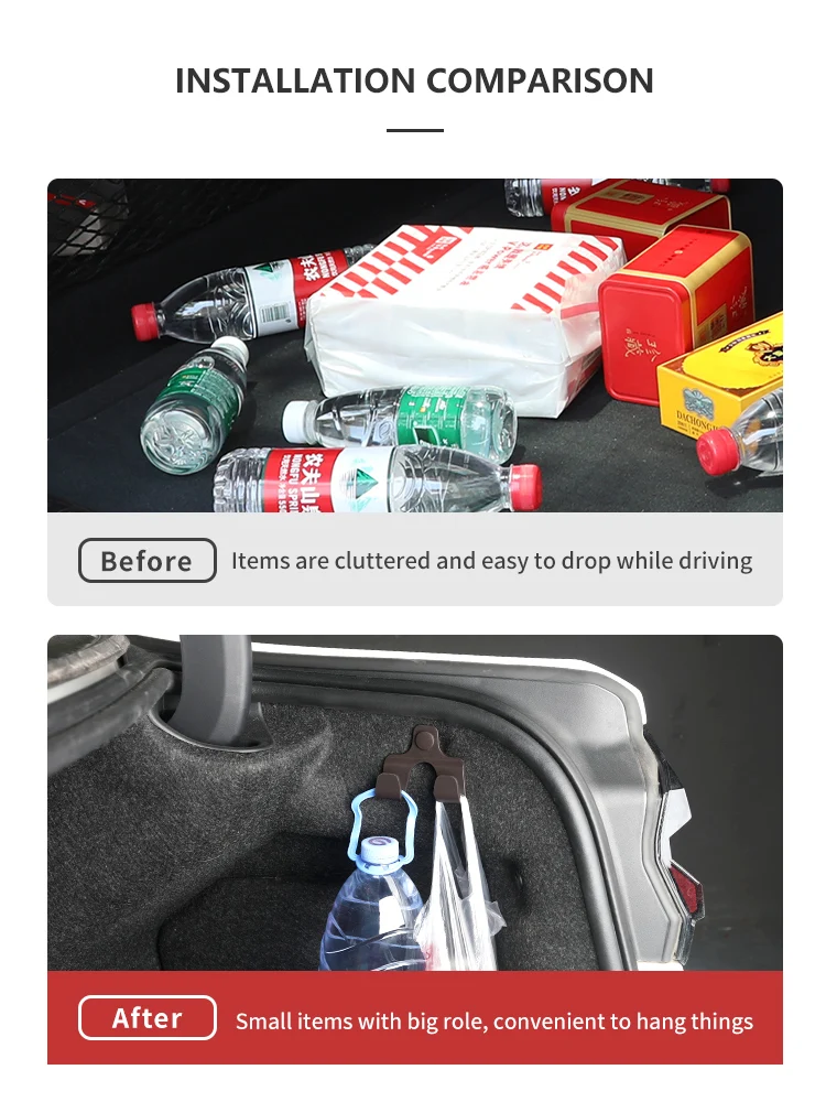 ل BMW F20 F30 F36 G20 G30 G32 F10 G01 G02 G05 X1X2X3X4X5X6 سيارة الخلفي الجذع تخزين السنانير السيارات التمهيد هوك المنظم اكسسوارات