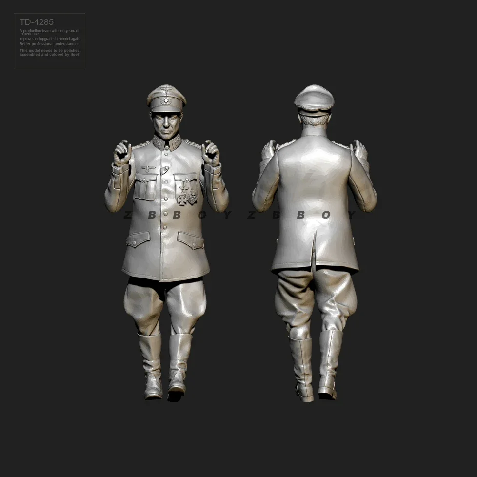 송진 군인 모델 키트, 무색 및 자체 조립 (3D 인쇄) TD-4285A, 50mm