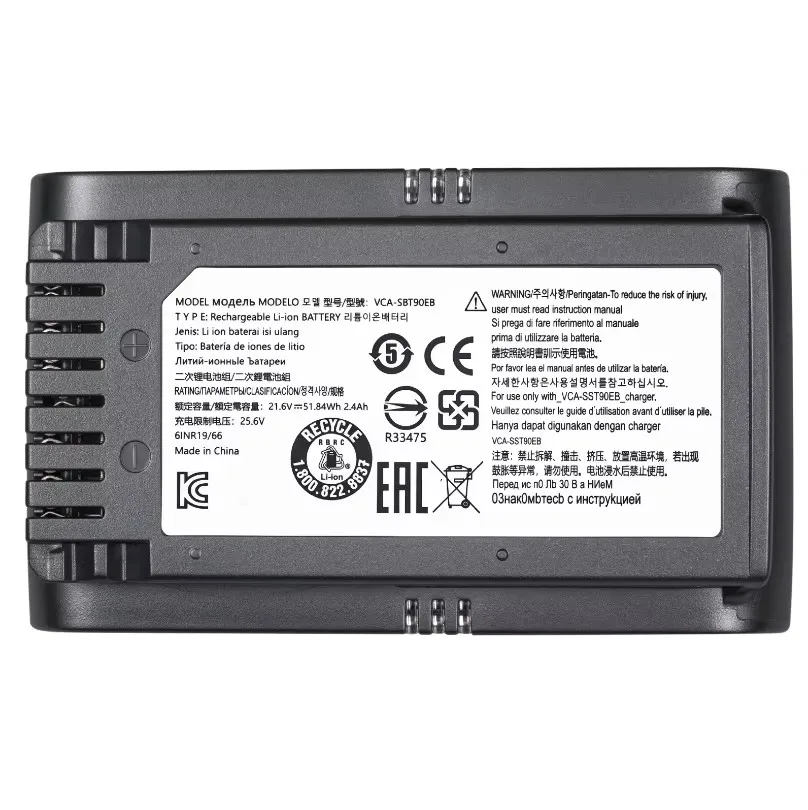 100% NEW battery for samsung JET70 VCA-SBT90EB VCA-SBT90E batteries 2