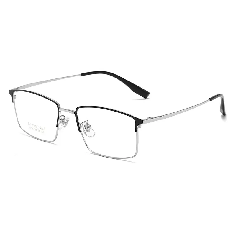 

53mm Optical Glasses Pure Titanium Full-rim Frame Prescription Eyeglasses Rx Men Glasses for Male Eyewear 2338