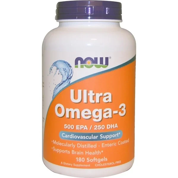 

Now Foods, Ultra, Omega-3 Fish Oil, EPA DHA, Dietary Supplement, 180 Softgels, Free Shipping