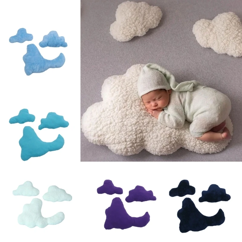 

Newborn Photography Props Cloud Shape Posing Cushion Baby Photoshooting Props Backdrop Pose Pillow 3PCS Baby Shower Gift