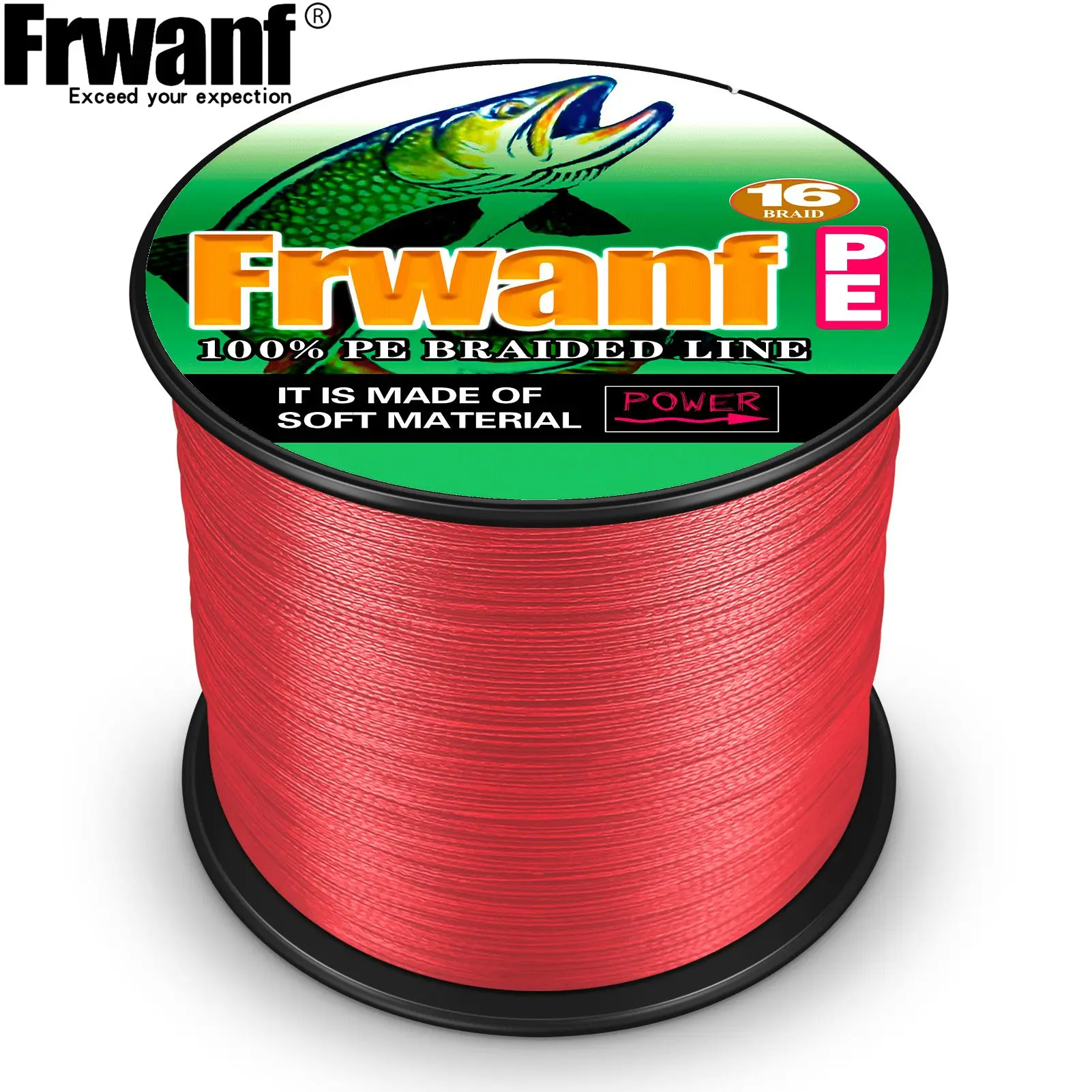Premium 16-Strand Braided Fishing Line - Hollow Core, Abrasion Resistant PE for Freshwater & Saltwater