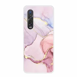 Elegant Marble Clear Soft TPU Silicone Back Cover - Protective Phone Case Coque Bumper for Find X2 Neo (H10.CH.249)