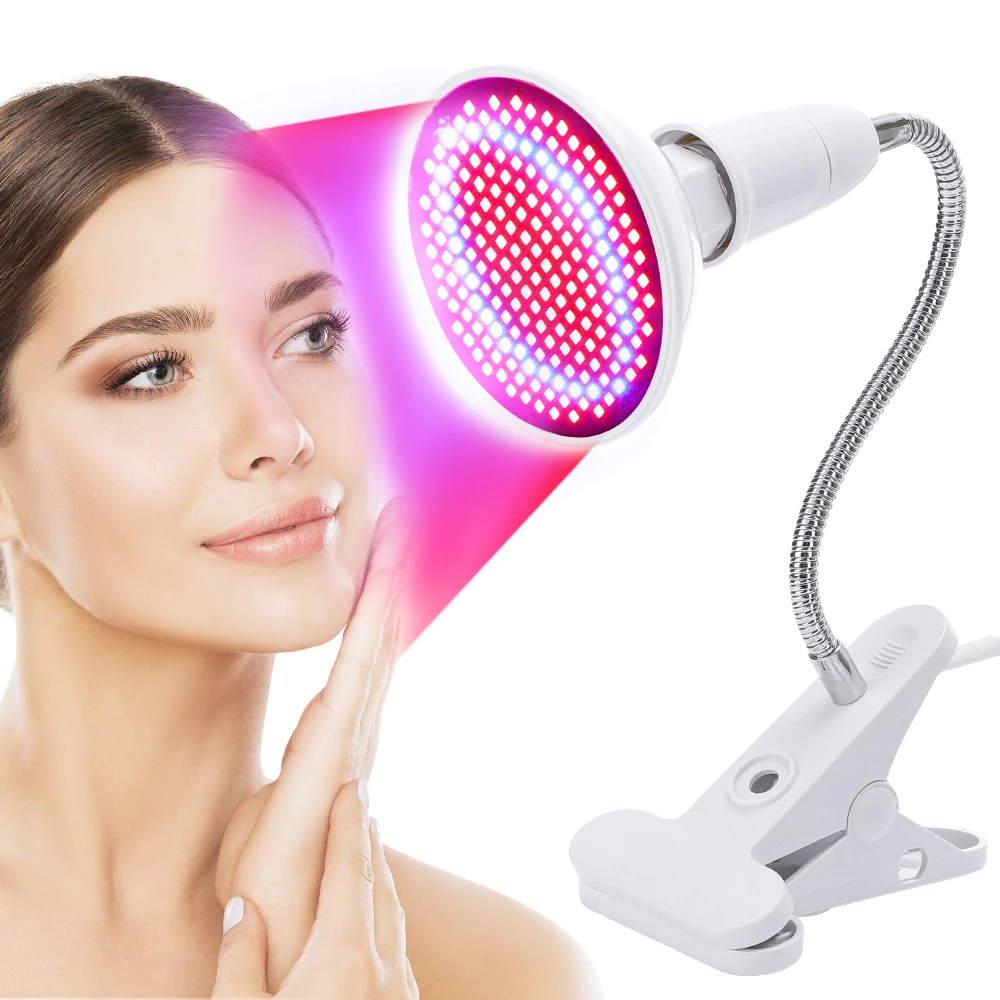 Lampe de thérapie à la lumière rouge 660nm 850nm, infrarouge 200led, soin  pour le rajeunissement du visage, traitement de l'acné physique | AliExpress
