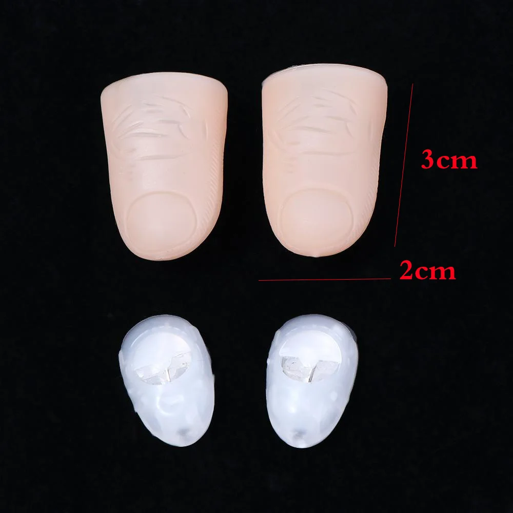 2x LIGHT UP THUMB FINGER TIP MAGIC TRICK THUMBTIP TWO IN RED GREEN White Or Blue - Foto 4