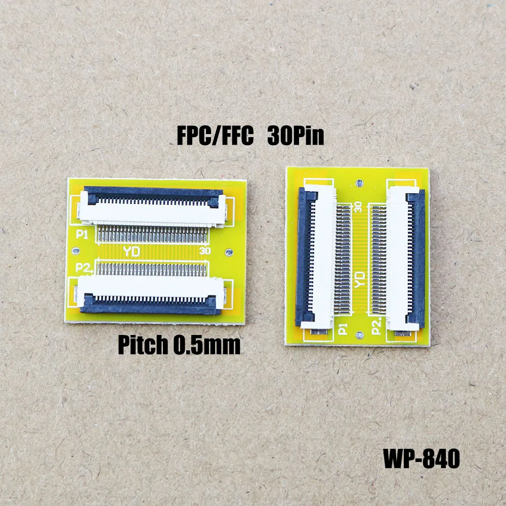 1Pce FFC flexible flat cable expansion board 0.5mm spacing 30Pin connector extension board adapter board adapter board excellent graphic extension high performance for desktop connector card converter board