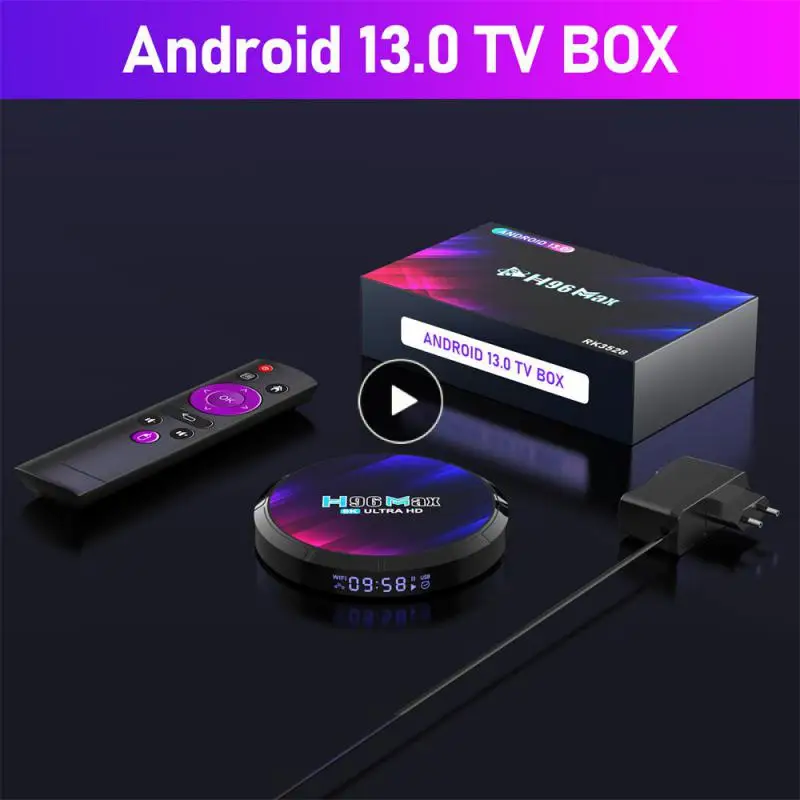 

Приставка Смарт-ТВ H96 MAX RK3528, Android 13, четырехъядерный процессор Rockchip 3528, поддержка 8K видео, Wifi6 BT5.0, медиаплеер, ТВ-приставка