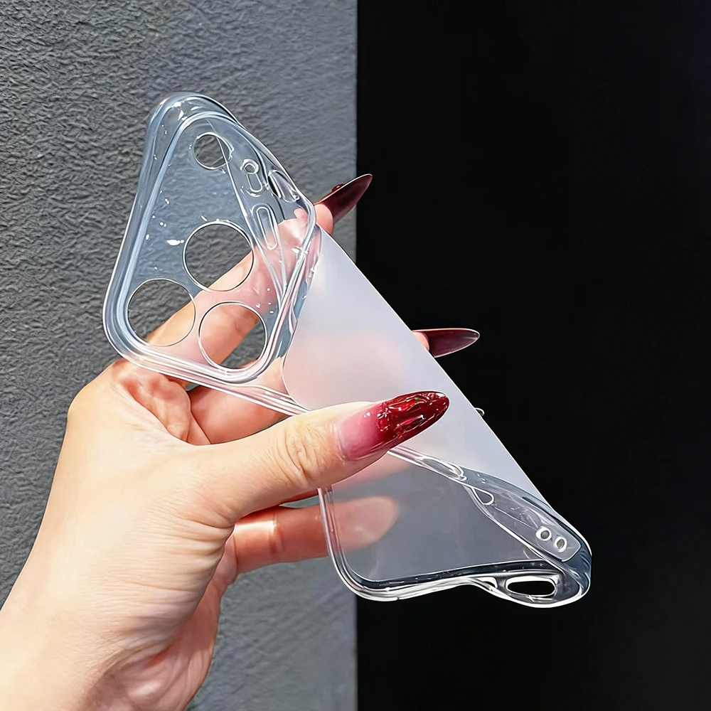 Luxury Transparent Candy Color Soft TPU Case - Matte Silicone Ultra Thin Slim Shell