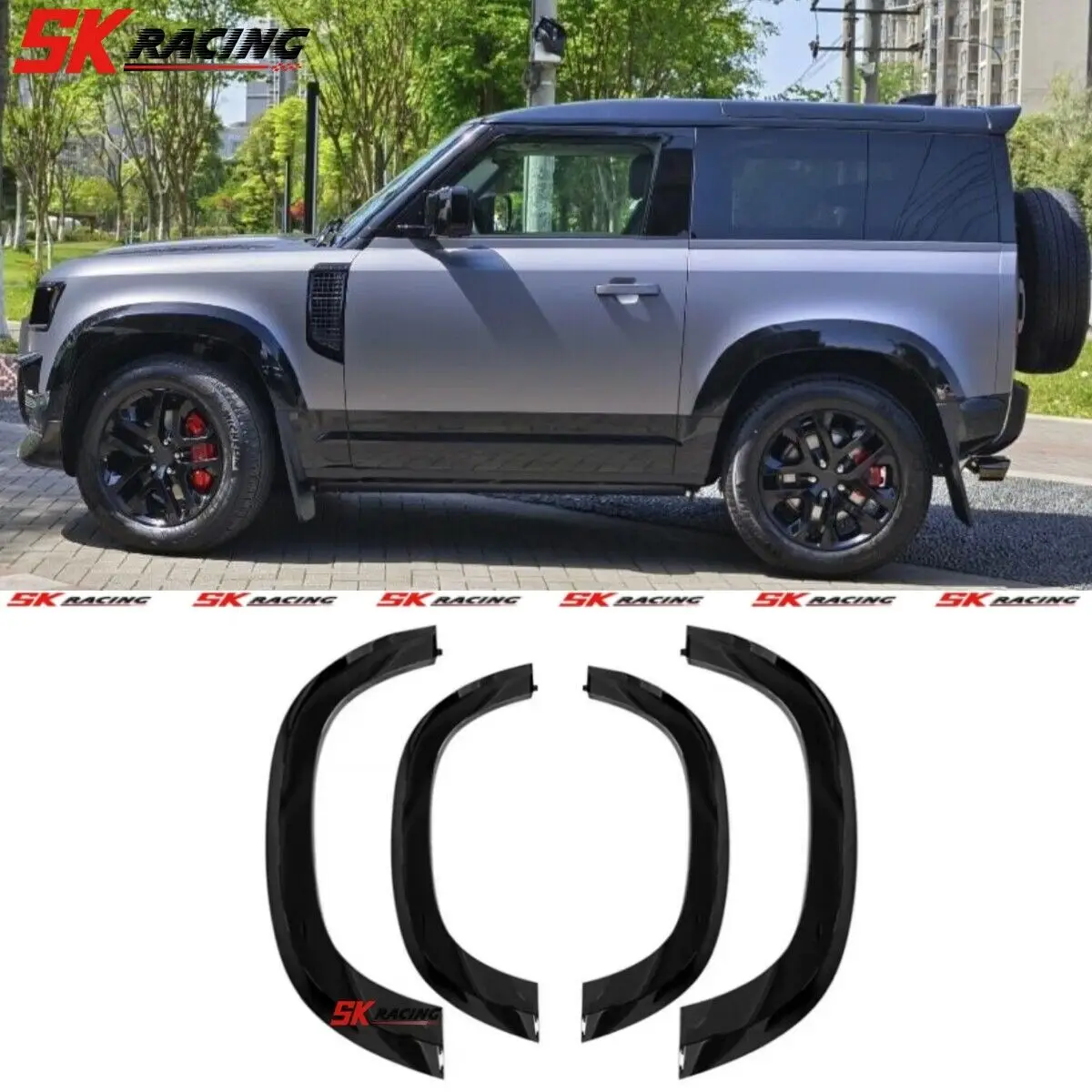 

Fits Land Rover Defender 90 L663 Fender Flares Wheel Arch Trim Wide Body Kits Car Accessories