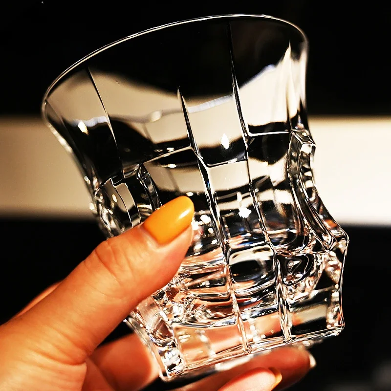 Household Bohemia Crystal Whiskey Glass Red Wine Cups Beer Cup Wine Bottle Set for Bar Tool Barware Glass Crystal Water Cup