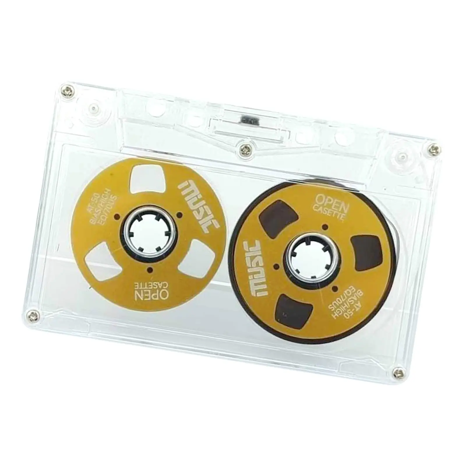 Double Sided Blank Cassette Tape,Audio Recording Empty Cassette Record 50 Mins for Conferences