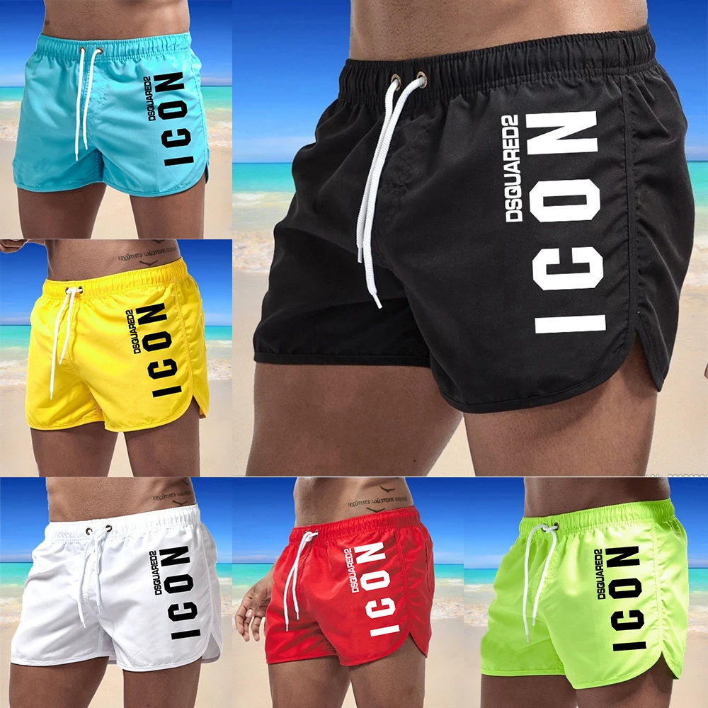 

2023 Summer Men's Swim Sports Swimwear Man Swimsuit Swimming Trunks Sexy Beach Shorts Surf Board Male Clothing Pants