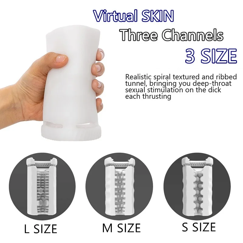 3 Hole Design Male Masturbator Cup Sex Toys For Men