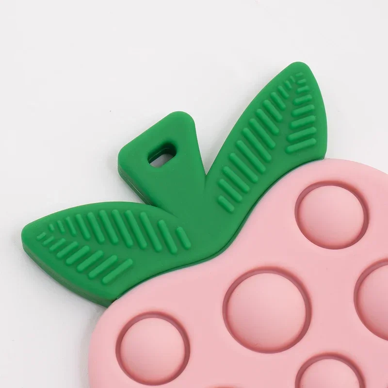 Cute Apple Baby Silicone Teethers Food Grade Infant Nursing Teething Toys for Boys Girls Newborn Gift BPA Free Baby Accessories 5