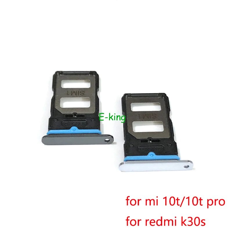 Sim Tray Holder For Xiaomi Mi 10 10T Pro Lite SIM Card Tray Slot Holder Adapter Socket Repair Parts
