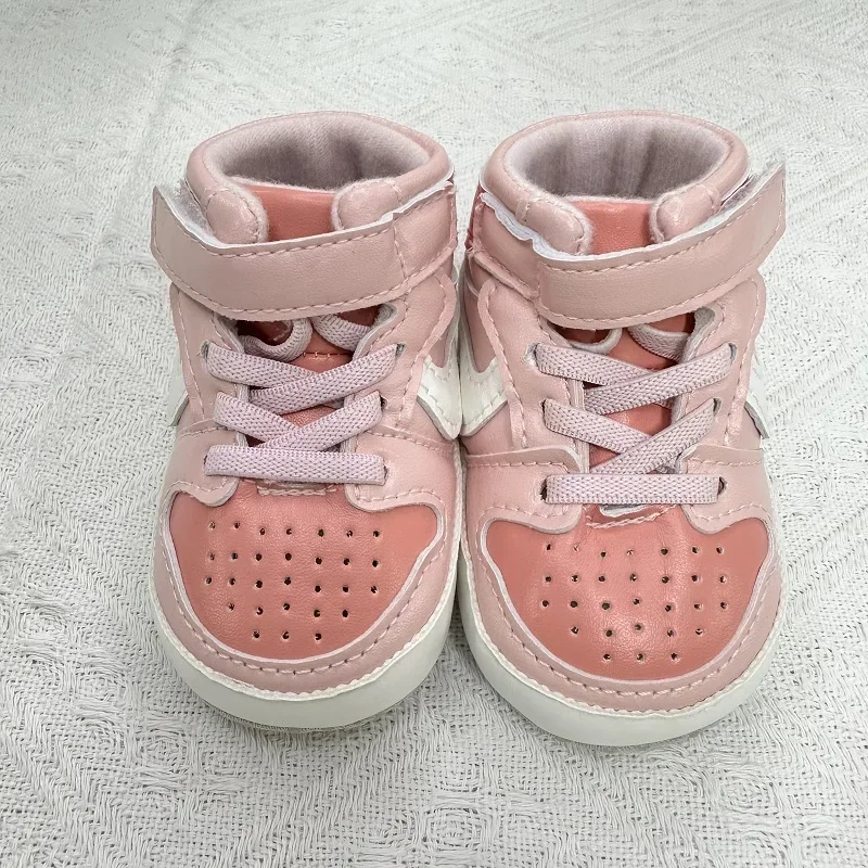Trendy High-Top Casual Sports Shoes for Infants Fashionable First Steps Walking Footwear for Boys and Girls Aged 0-18 Months 3