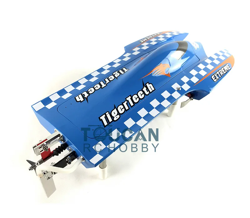 E22 Fiber Glass Blue Electric High Speed Racing RTR RC Boat W/ Motor Servo ESC Battery Toucan Toys for Adults Gift THZH0024-SMT8 6