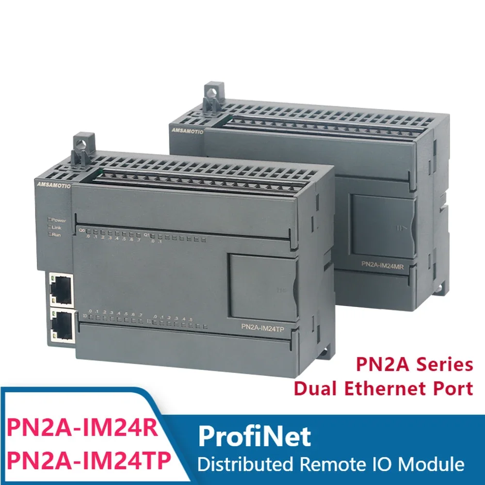 

Upgrade Profinet Bus Remote Distributed IO Module Digital 14I 10O Signal Acquisition PN2A-IM24R PN2A-IM24TP Profibus AMSAMOTION
