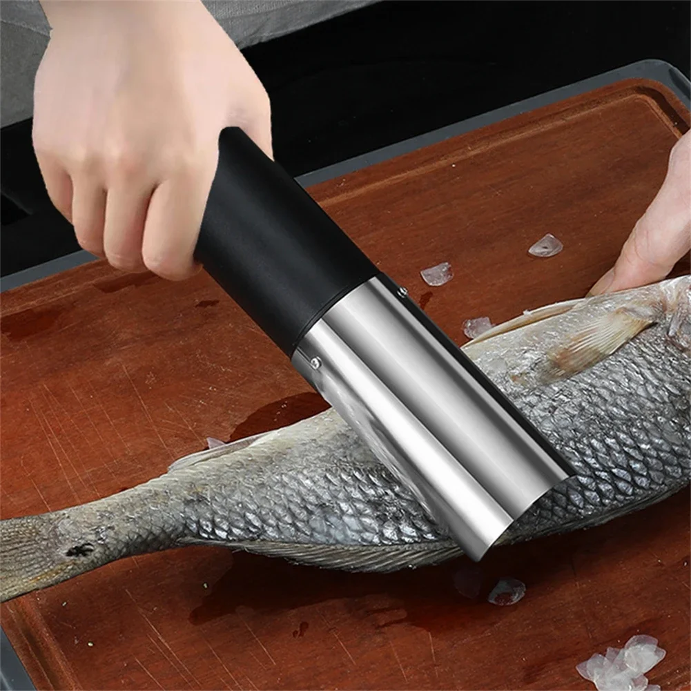 For Vegetable Markets Electric Fish Scaler For Fish Markets Portable Push Switch Control Rechargeable Skin Scrape