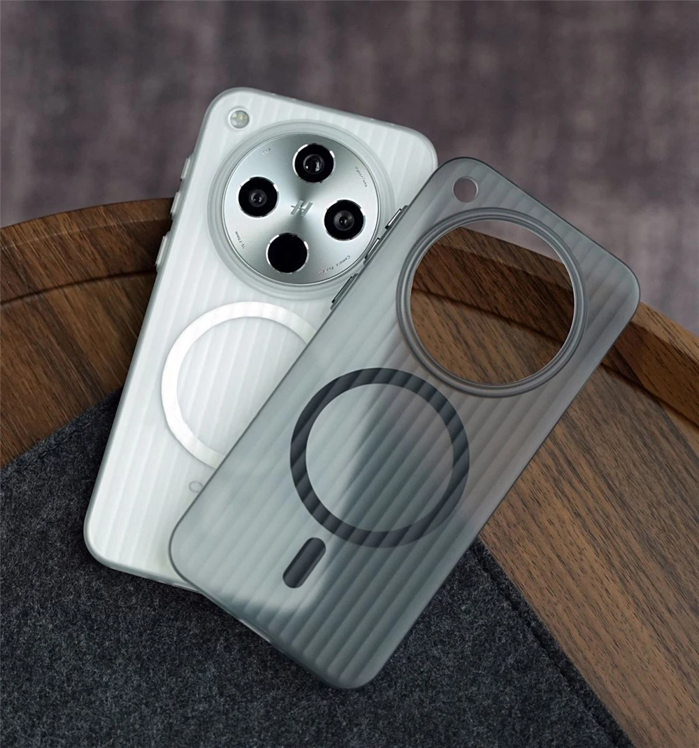 Magnetic Matte Transparent Luggage Stripe Slim Case Cover