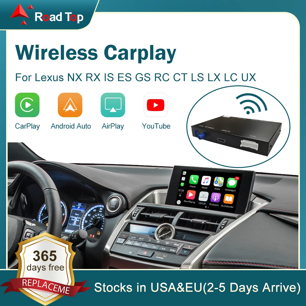 Wireless Carplay For Lexus Nx Rx Is Es Gs Rc Ct Ls Lx Lc Ux 20142019