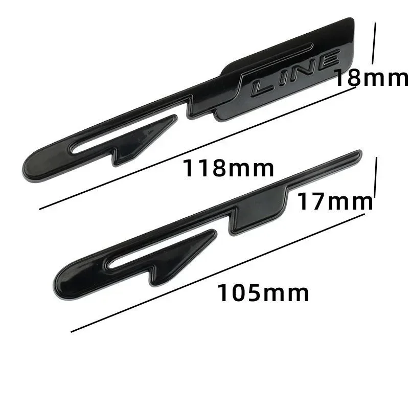 3D 금속 GT 라인 로고 자동차 뒷 트렁크 엠블럼 배지 데칼 푸조 307 308 르노 기아 리오 K3 K5 Ceed Sportage 자동 스티커