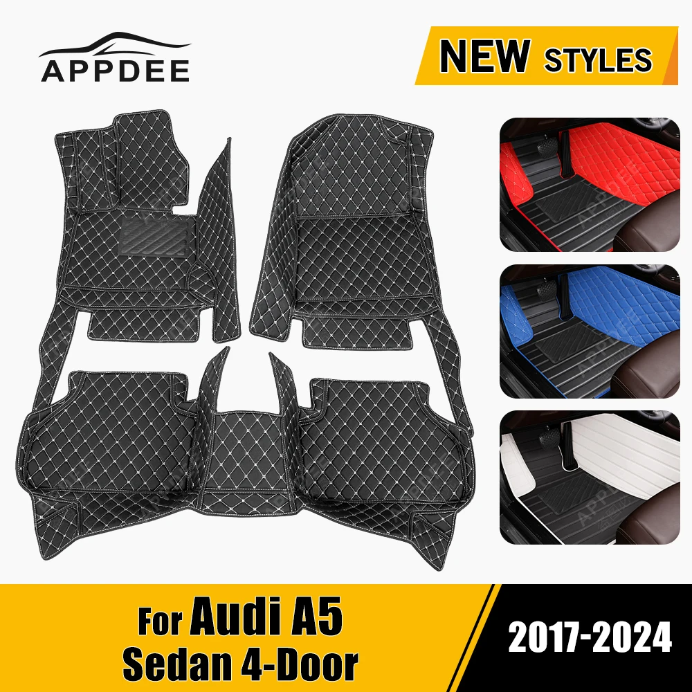 

Автомобильные коврики для AUDI A5 Sedan(4 двери) 2017-2024 23 22 21 20 19 18, индивидуальные подставки под ноги, аксессуары для интерьера