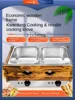 ZF Spicy Pot Jiugongge Dedicated Pot Donut Fryer Machine Commercial Stall Compartment Pot 2