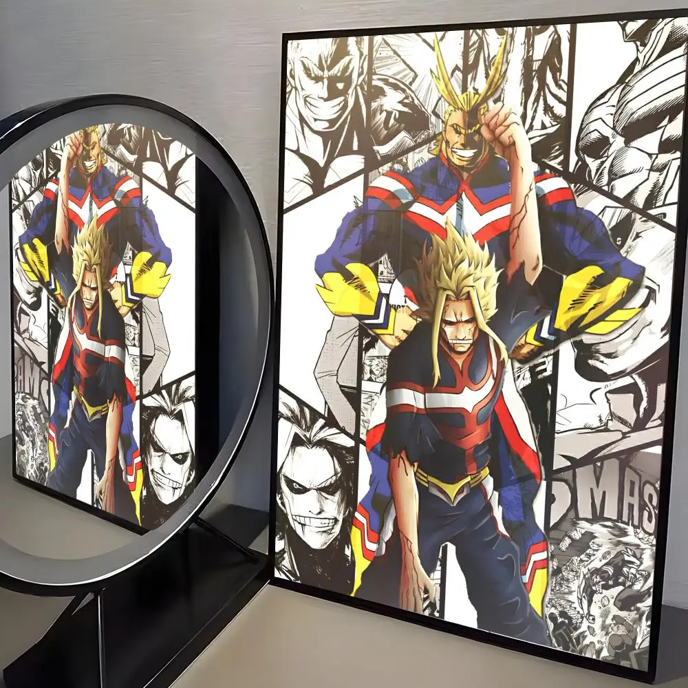 Anime Academia All Might Poster, wasserfester HD-Wandaufkleber, selbstklebendes Kunstposter, lichtbeständig, Heim- und Raumdekoration – Detail 16