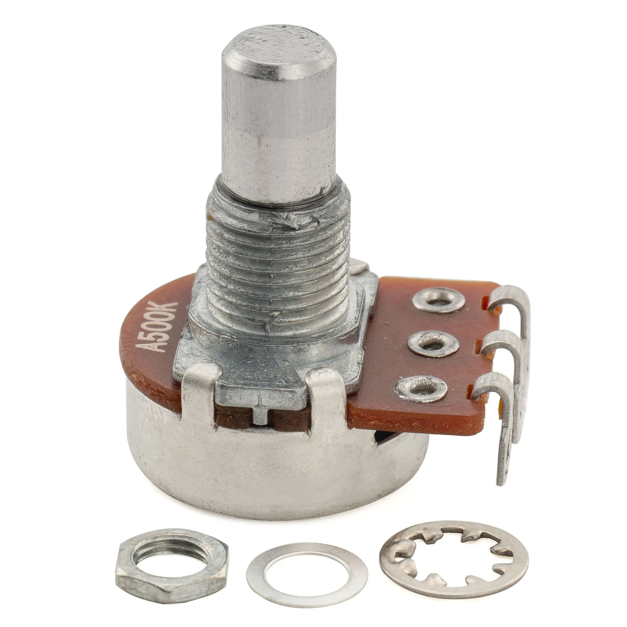 Alpha A250K/B250K/A500K/B500K Mini-Potentiometer, metrisch, mit kurzem Schaft, 6,5 mm, Audio-Linear-Potentiometer für E-Gitarre und Bass – Detail 14