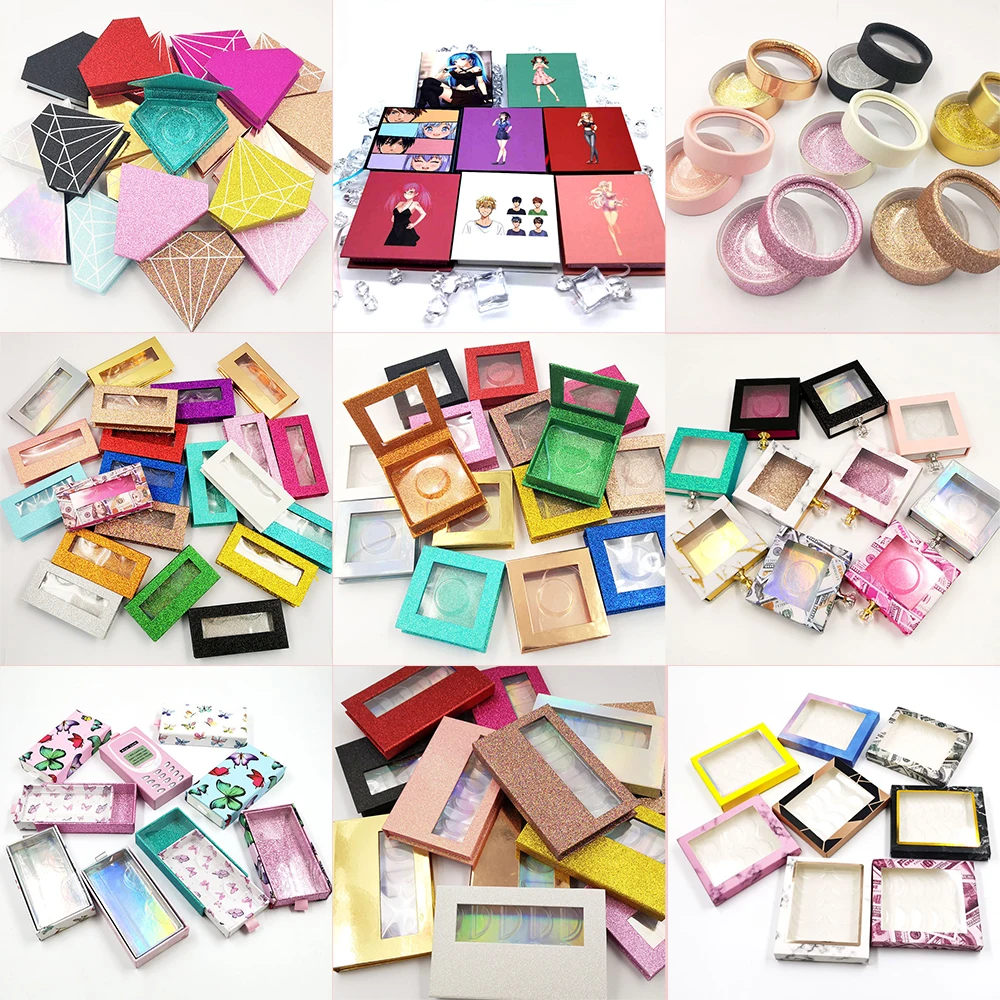 Own Logo Products Bulk Wholesale Lashes Packaging Boxes Wholesale Lash Packaging Private Label Products Eyelash Container Box 4