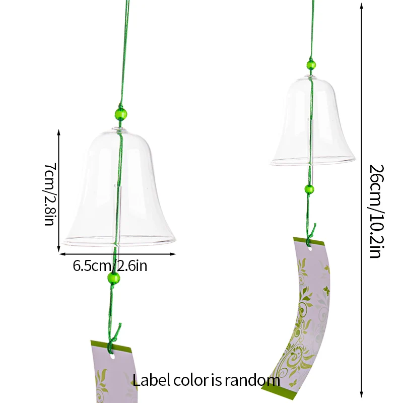 Kawaii Sakura Stained Glass Wind Chime - Aesthetic Room Decor with Harmonious Bell Sounds