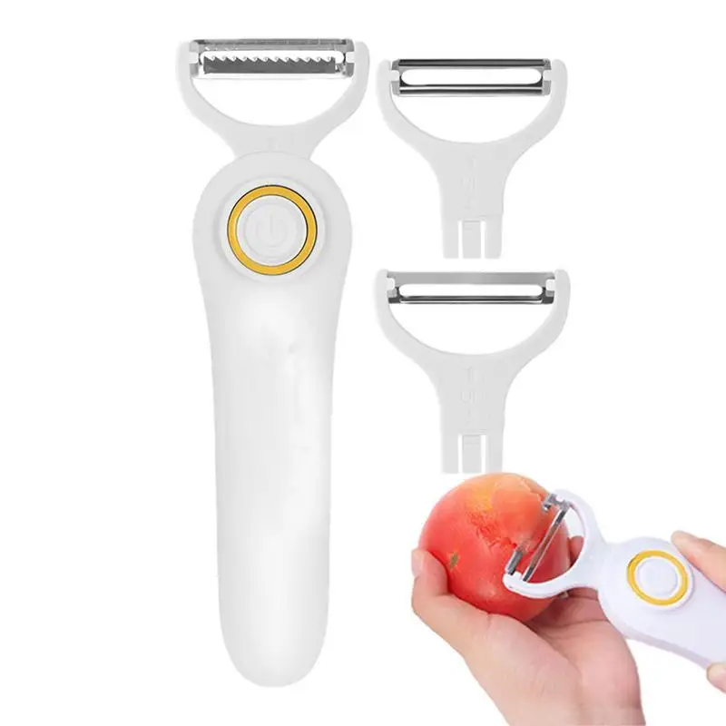 

3 In 1 Vegetable Peeler Unique Manual Handheld Electric Stripper Peeler Multifunctional Fruit Vegetable Peeler Zesters Tools