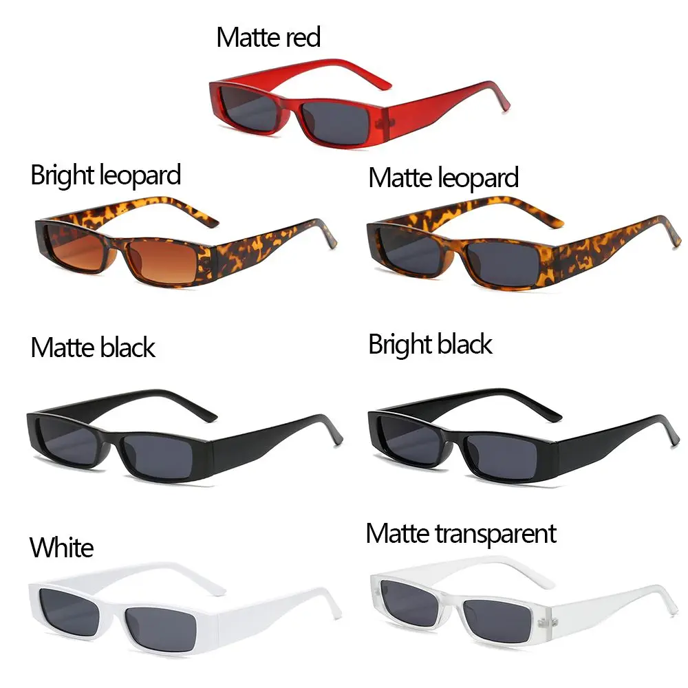 Retro kleine Rahmen Sonnenbrille kleine Rechteck Sonnenbrille Vintage quadratische schmale Sonnenbrille Trend Brille uv400