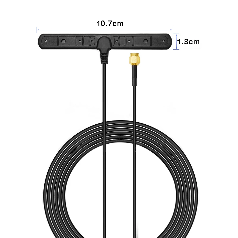 야외 T형 패치 안테나, 700-2700MHz GSM, 3G LTE 옴니 공중 리시버, SMA 수, 자동차 스마트 계량기, DTU NB-IOT, RG174, 1.5m, 4G