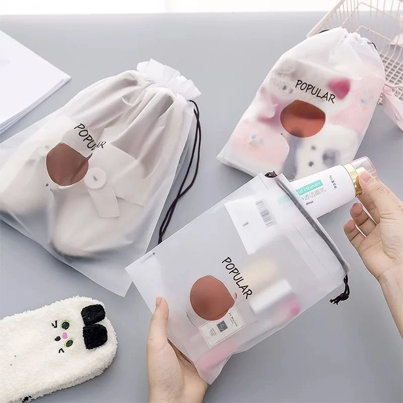 Bolsa de cosméticos de viaje impermeable transparente para mujer, estuche de maquillaje para baño, Kit de aseo, bolsa de almacenamiento de belleza