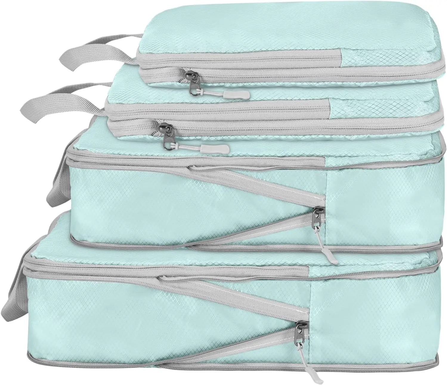 Compression Packing Cubes – Lightweight Space-Saving Travel Organizer Set
