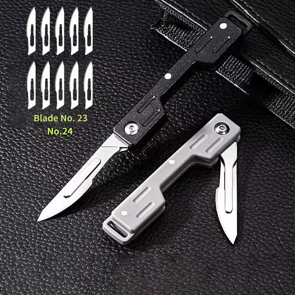 NEW DIY Mini Performance Folding Machinery Cost Scalpel Medical Folding Knife EDC Outdoor Unpacking Pocket Knife 2