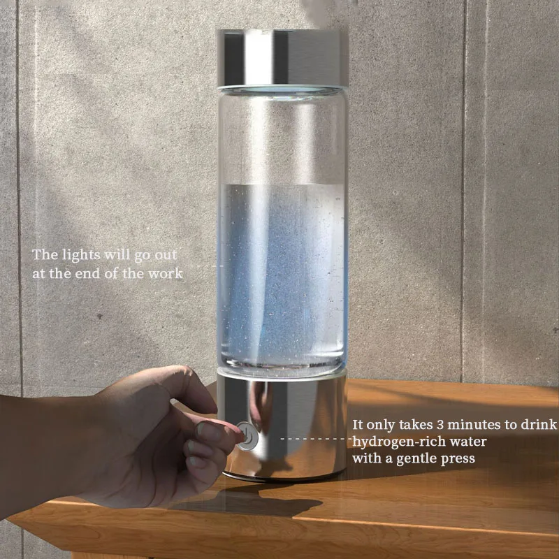 460ml Hydrogen-Rich Water Cup Portable Hydrogen Rich Water Generator Hydrogen Bottle
