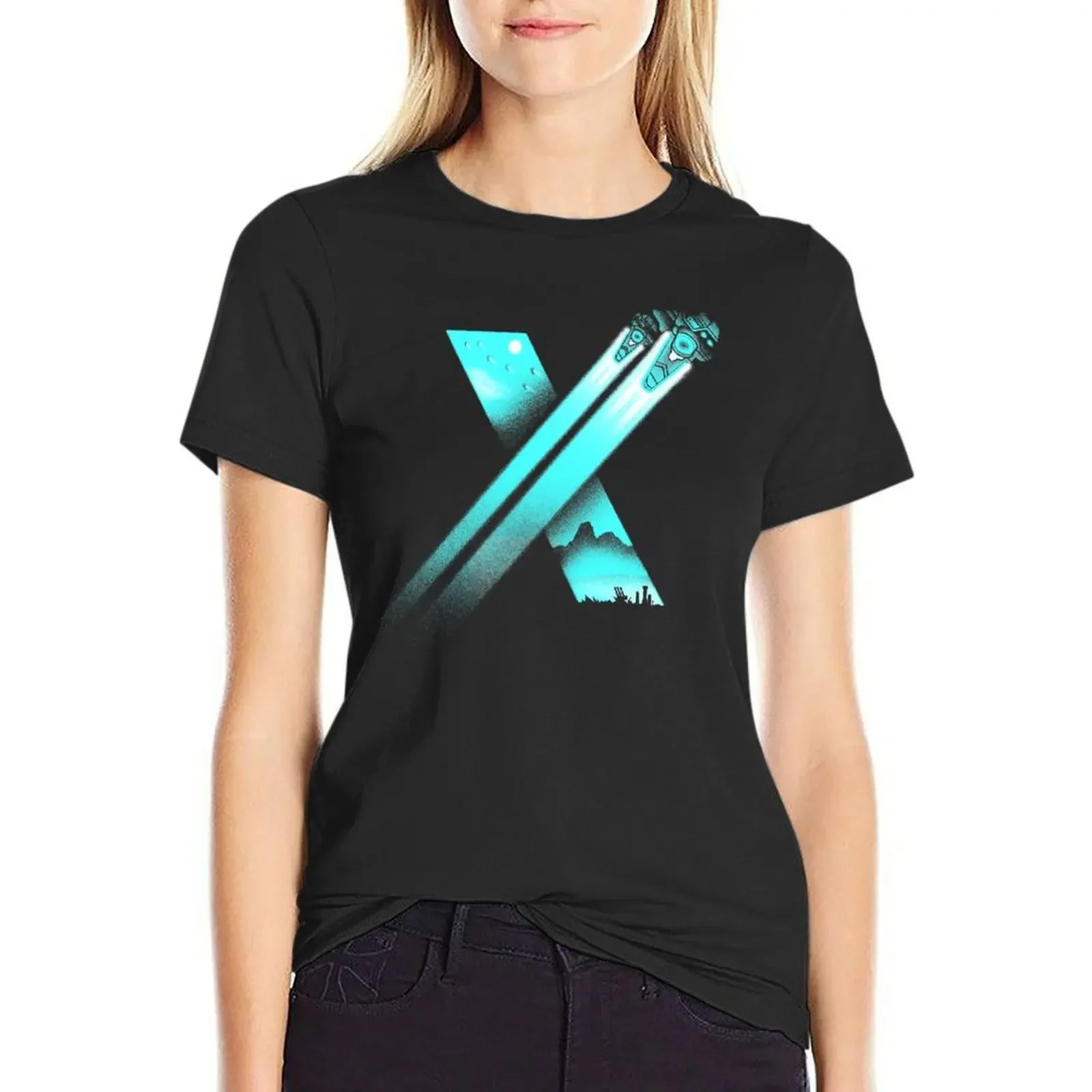 

XENO CROSS T-Shirt tees female womans clothing